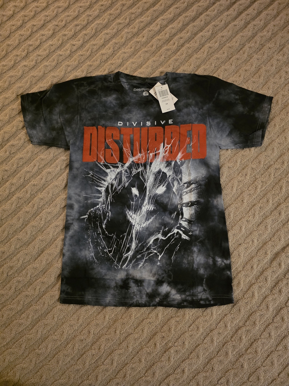 Disturbed BAND Graphic Tee - Black Tie-Dye Band Shirt